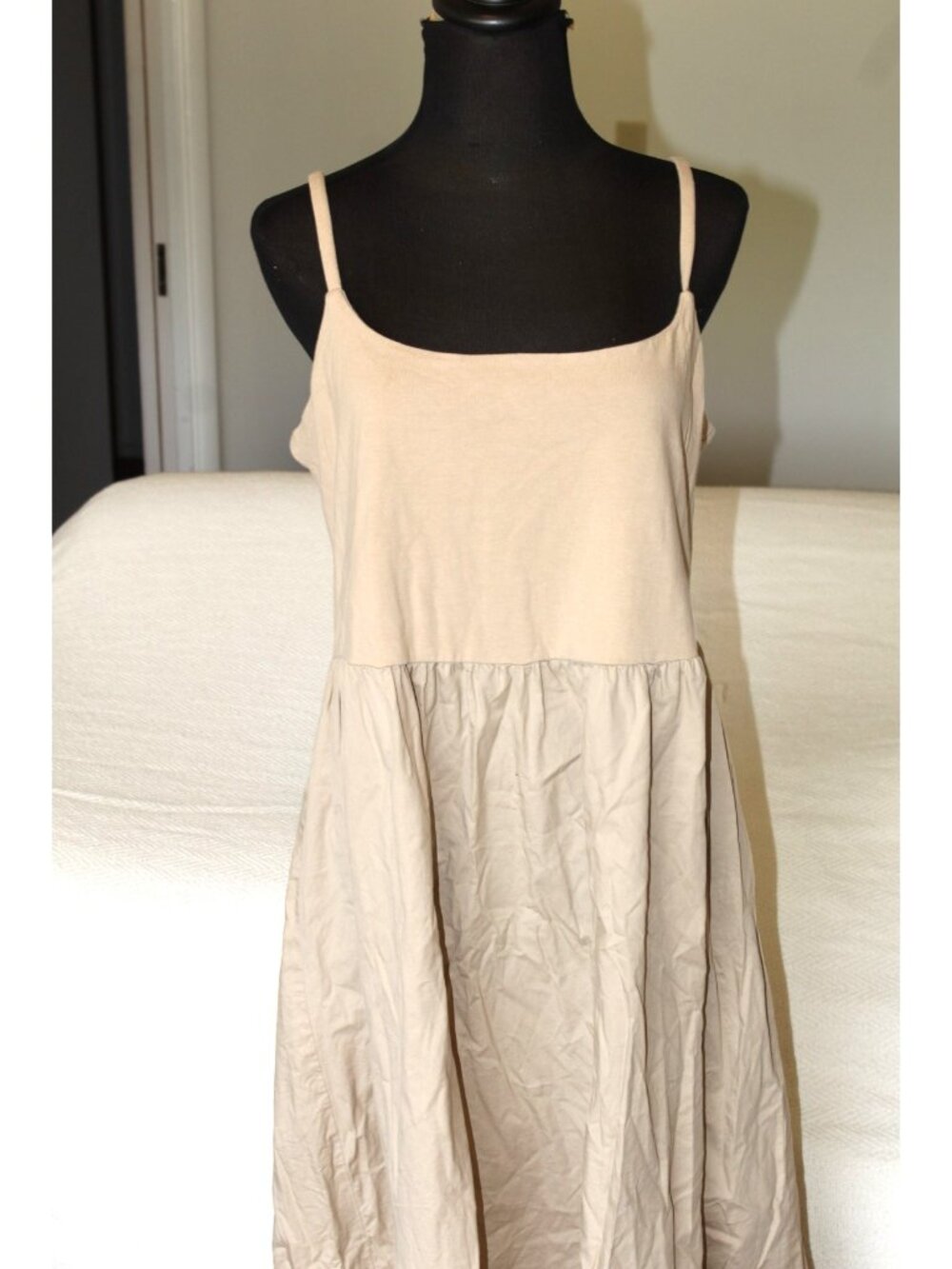 Old Navy Knit Tank Maxi dress XXL Dried Linen Cotton sleeveless summer Vacation - Picture 7 of 10